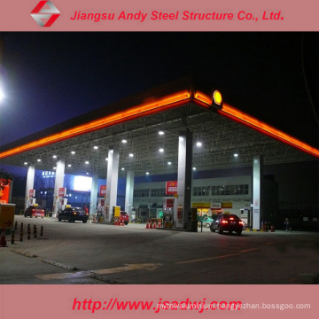 Design Space Frame Steel Structure Truss Purlin Petrol Station for 2017